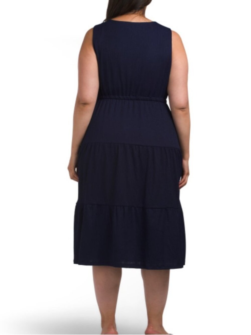Anne Klein Sleeveless Tiered Midi Dress - Picture 2 of 2